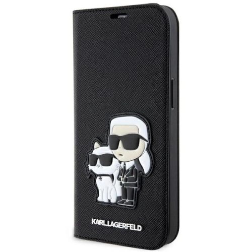 Karl Lagerfeld KLBKP14SSANKCPK iPhone 14 6.1" bookcase black/black Saffiano Karl & Choupette