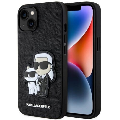 Karl Lagerfeld KLHCP14MSANKCPK iPhone 14 Plus 6.7" hardcase black/black Saffiano Karl & Choupette