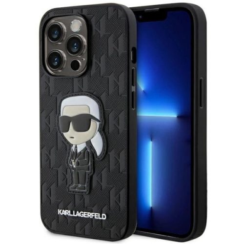 Karl Lagerfeld KLHCP14XSAKHPKK iPhone 14 Pro Max 6.7" black/black Saffiano Monogram Ikonik