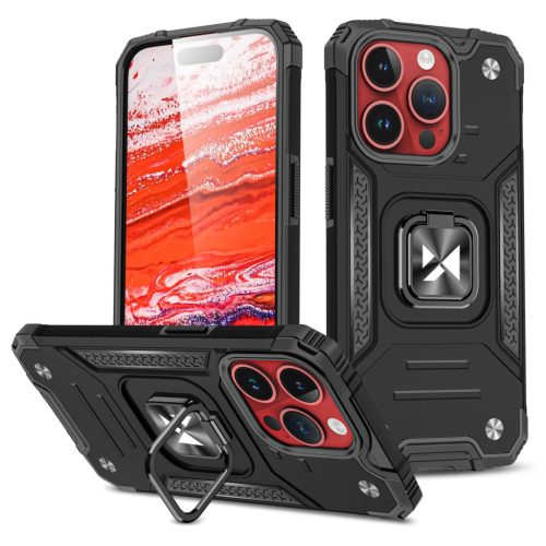 Wozinsky Ring Armor iPhone 15 Pro iPhone 15 Pro Ring Armor Case - Black