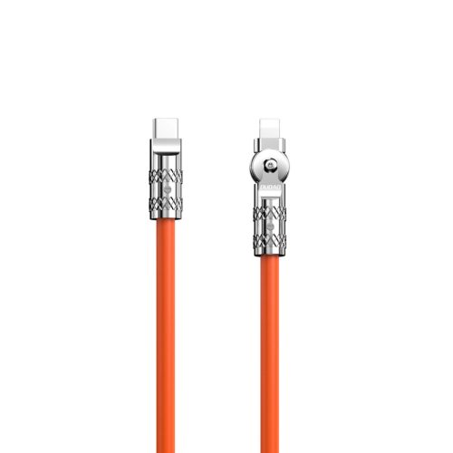 Dudao L24CL USB-C - Lightning angled cable with 180° rotation 30W 1m - orange