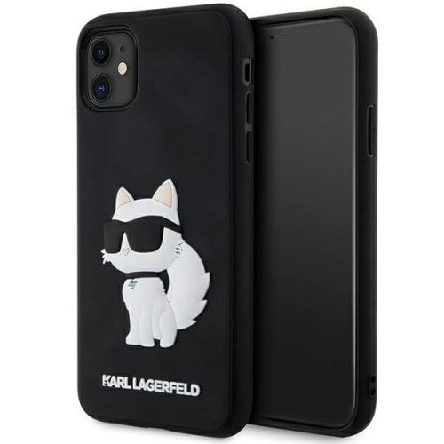 Karl Lagerfeld KLHCN613DRKHNK iPhone 11 / Xr 6.1" black/black hardcase Rubber Choupette 3D