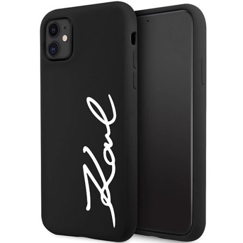 Karl Lagerfeld KLHCN61SKSVGK iPhone 11 / Xr 6.1" black/black hardcase Silicone Signature