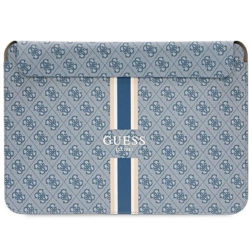 Guess 4G Printed Stripes cover for a 14" laptop - blue