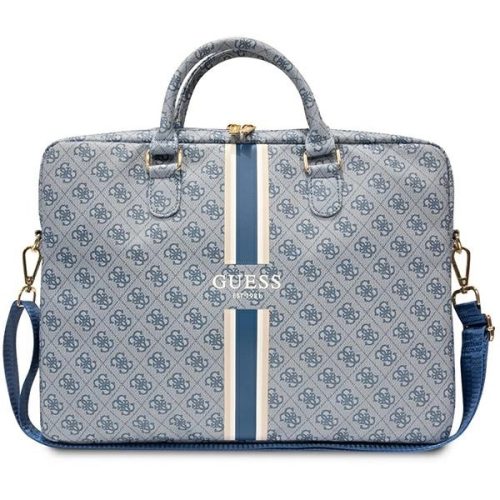 Guess 4G Printed Stripes bag for a 16" laptop - blue