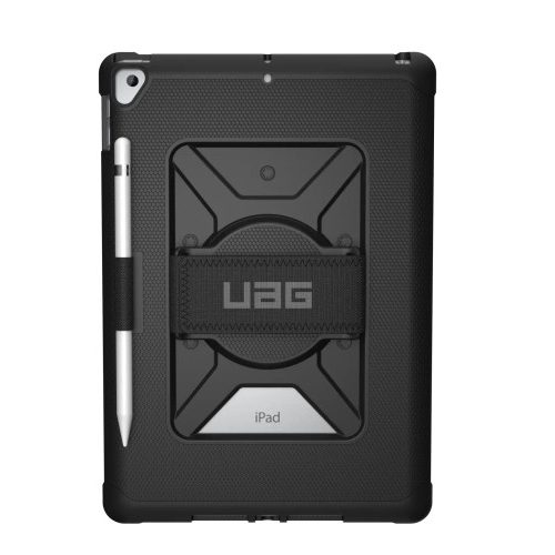 UAG Metropolis Hand Strap - protective case with an Apple Pencil holder and a hand holder for iPad 10.2" 7/8/9 generation (black)