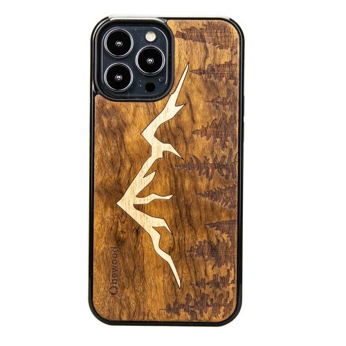 Wooden case for iPhone 13 Pro Max Bewood Imbuia Mountains