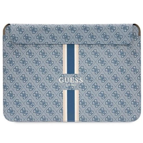 Guess 4G Printed Stripes cover for a 16" laptop - blue