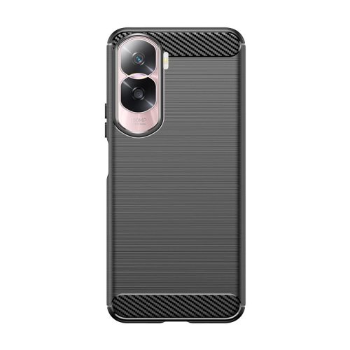 Carbon Case silicone case for Honor 90 Lite - black