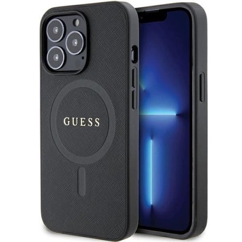 Guess GUHMP13XPSAHMCK case for iPhone 13 Pro Max 6.7" - black Saffiano MagSafe