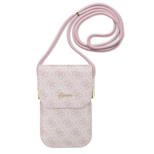 Guess handbag GUOWBP4SNSP - pink 4G Metal Script Logo