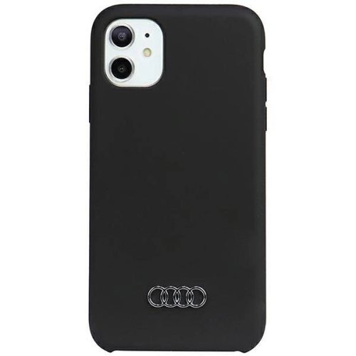 Audi Silicone Case iPhone 11 / Xr 6.1" black/black hardcase AU-LSRIP11-Q3/D1-BK