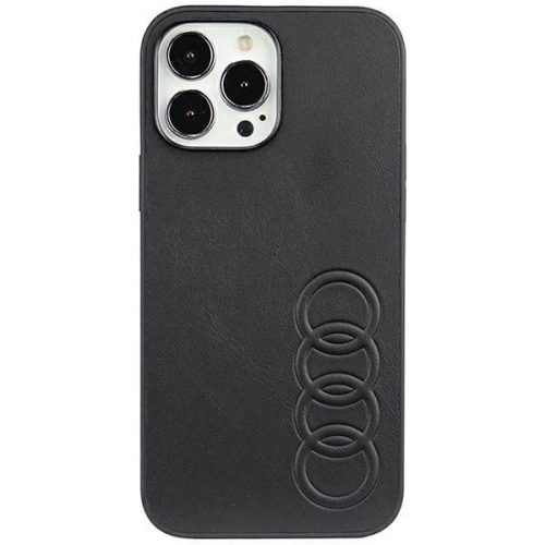 Audi Synthetic Leather iPhone 13 Pro Max 6.7" black/black hardcase AU-TPUPPCIP13PM-TT/D1-BK