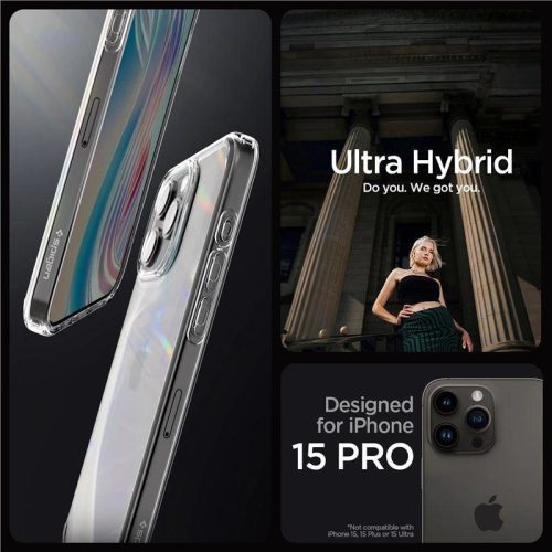 Spigen CRYSTAL HYBRID IPHONE 15 PRO - transparent