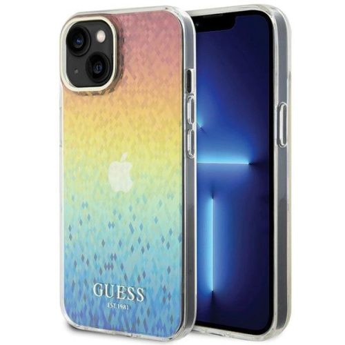 Guess IML Faceted Mirror Disco Iridescent case for iPhone 15 - multicolored