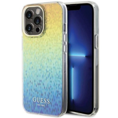 Guess IML Faceted Mirror Disco Iridescent case for iPhone 15 Pro Max - multicolored