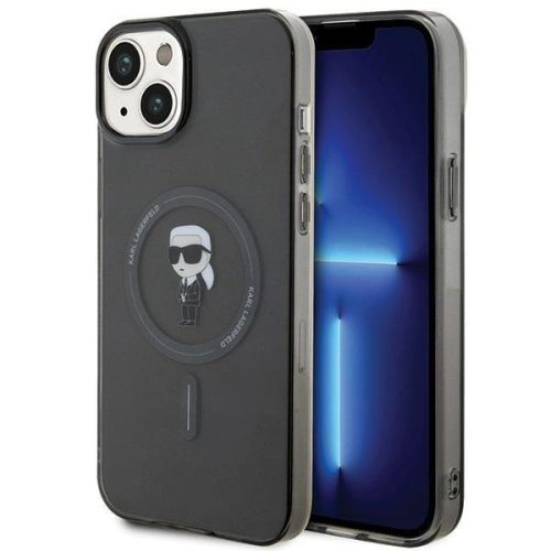 Karl Lagerfeld IML Ikonik MagSafe case for iPhone 15 Plus - black