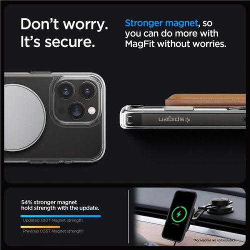 Spigen Ultra Hybrid S MagSafe, graphite - iPhone 15 Pro