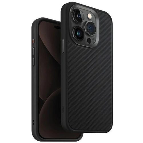 Uniq case Keva iPhone 15 Pro 6.1" Magclick Charging black/carbon black