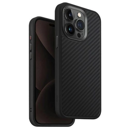 Uniq case Keva iPhone 15 Pro Max 6.7" Magclick Charging black/carbon black