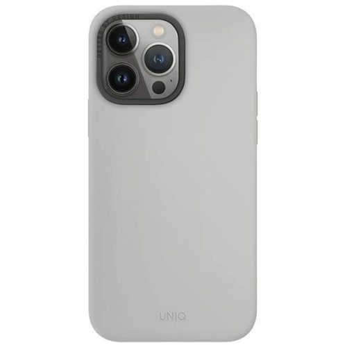 Uniq Lino Hue iPhone 15 Pro Max 6.7" case Magclick Charging light gray/chalk gray