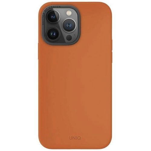 Uniq Lino Hue iPhone 15 Pro Max 6.7" case Magclick Charging orange/sunset orange