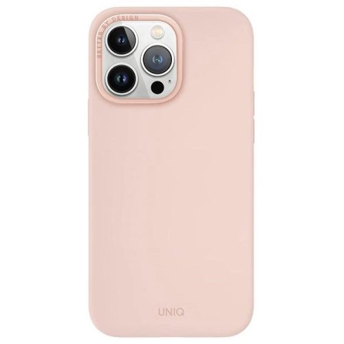 Uniq Lino Hue iPhone 15 Pro Max 6.7" case Magclick Charging pink/blush pink