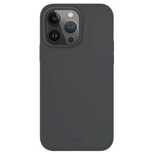 Uniq Lino Hue iPhone 15 Pro Max 6.7" case Magclick Charging gray/charcoal gray