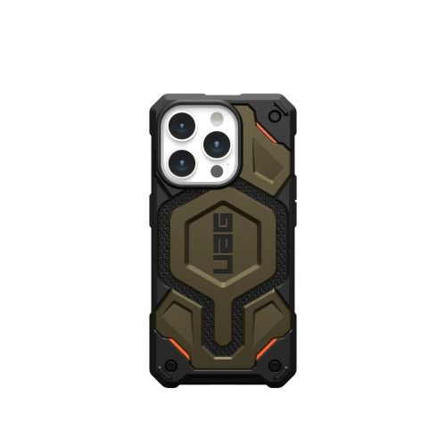 UAG Monarch Pro - protective case for iPhone 15 Pro, compatible with MagSafe (Kevlar element green)