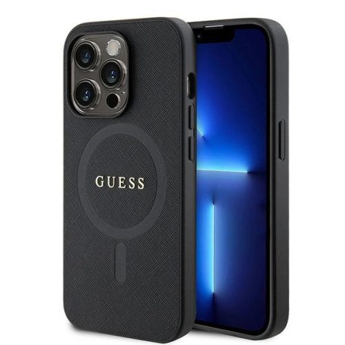 Guess GUHMP15LPSAHMCK iPhone 15 Pro 6.1" black/black hardcase Saffiano MagSafe