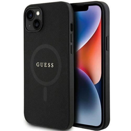 Guess GUHMP15MPSAHMCK iPhone 15 Plus 6.7" black/black hardcase Saffiano MagSafe