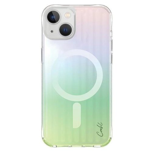 Uniq case Coehl Linear iPhone 15 6.1" Magnetic Charging opal/iridescent