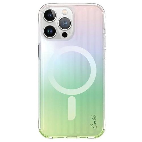 Uniq case Coehl Linear iPhone 15 Pro Max 6.7" Magnetic Charging opal/iridescent