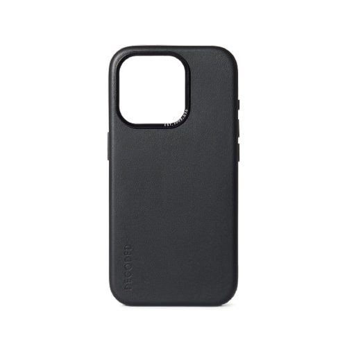 Decoded Leather Case with MagSafe for iPhone 15 Pro - black