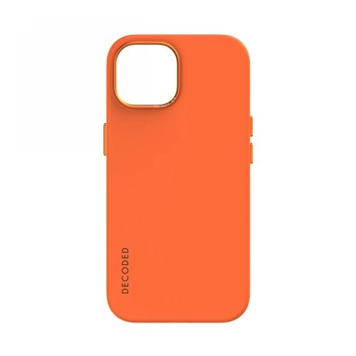 Decoded Leather Case with MagSafe for iPhone 15 - orange