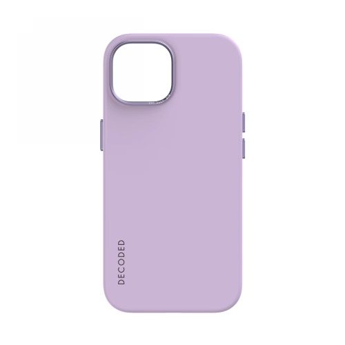 Decoded - Silicone Protective Case for iPhone 15 Compatible with MagSafe (lavender)