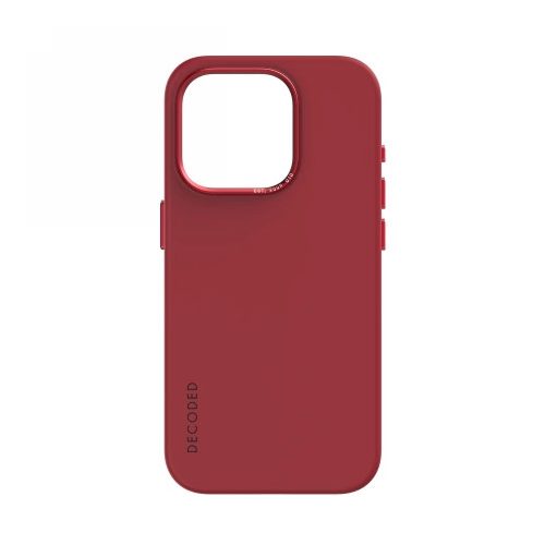 Decoded Silicone Case with MagSafe for iPhone 15 Pro - red