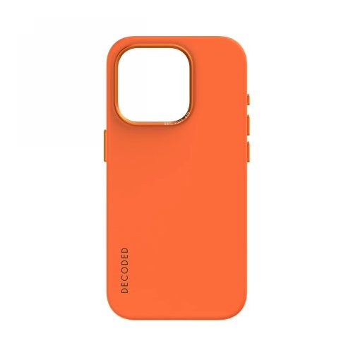 Decoded Silicone Case with MagSafe for iPhone 15 Pro - orange