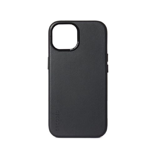 Decoded Leather Case with MagSafe for iPhone 15 Plus - black