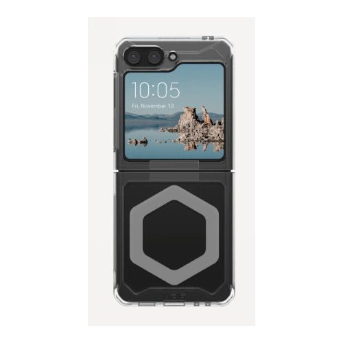 UAG Plyo Pro case with magnetic module for Samsung Galaxy Flip 5 - transparent-gray