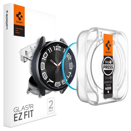 Spigen Glas.tR EZ Fit tempered glass for Samsung Galaxy Watch 6 Classic (43 mm) - 2 pcs.