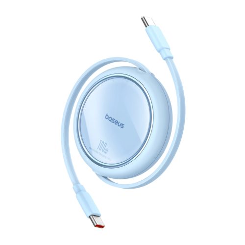 Baseus Free2Draw Mini USB-C - USB-C 100W 1m retractable cable - blue