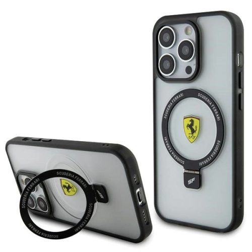 Ferrari FEHMP15LUSCAH iPhone 15 Pro 6.1" transparent hardcase Ring Stand 2023 Collection MagSafe