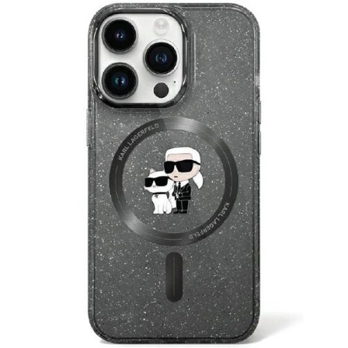 Karl Lagerfeld KLHMN61HGKCNOK iPhone 11 / Xr 6.1" black/black hardcase Karl&Choupette Glitter MagSafe