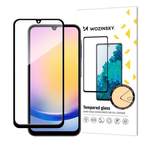 Wozinsky Full Glue tempered glass with black frame for Samsung A25