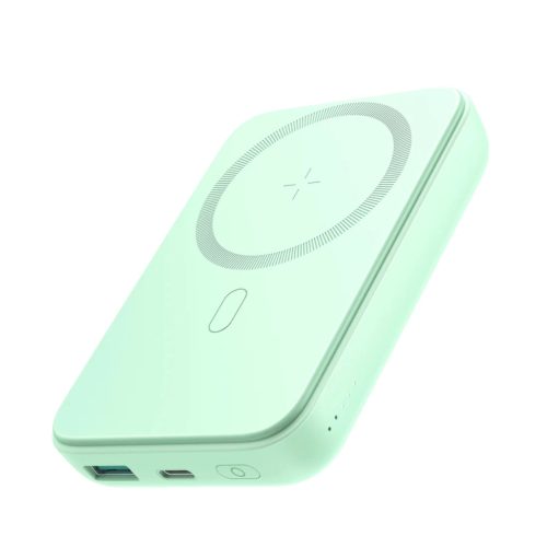 Joyroom JR-W020 20W 10000mAh MagSafe Powerbank + USB-A - USB-C 0.25m cable - light green