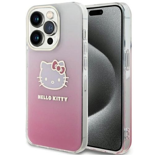 Hello Kitty IML Gradient Electrop Kitty Head case for iPhone 13 Pro / 13 - pink