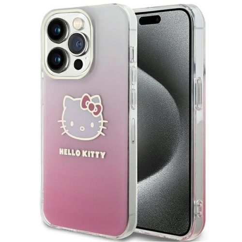 Hello Kitty IML Gradient Electrop Kitty Head case for iPhone 14 Pro - pink