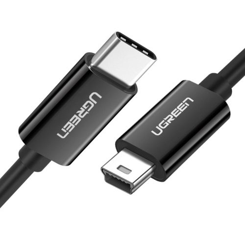 Ugreen US242 USB-C (male) / mini USB (male) cable 1 m - black