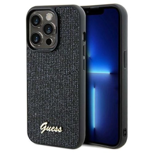 Guess Disco Metal Script case for iPhone 13 Pro Max - black